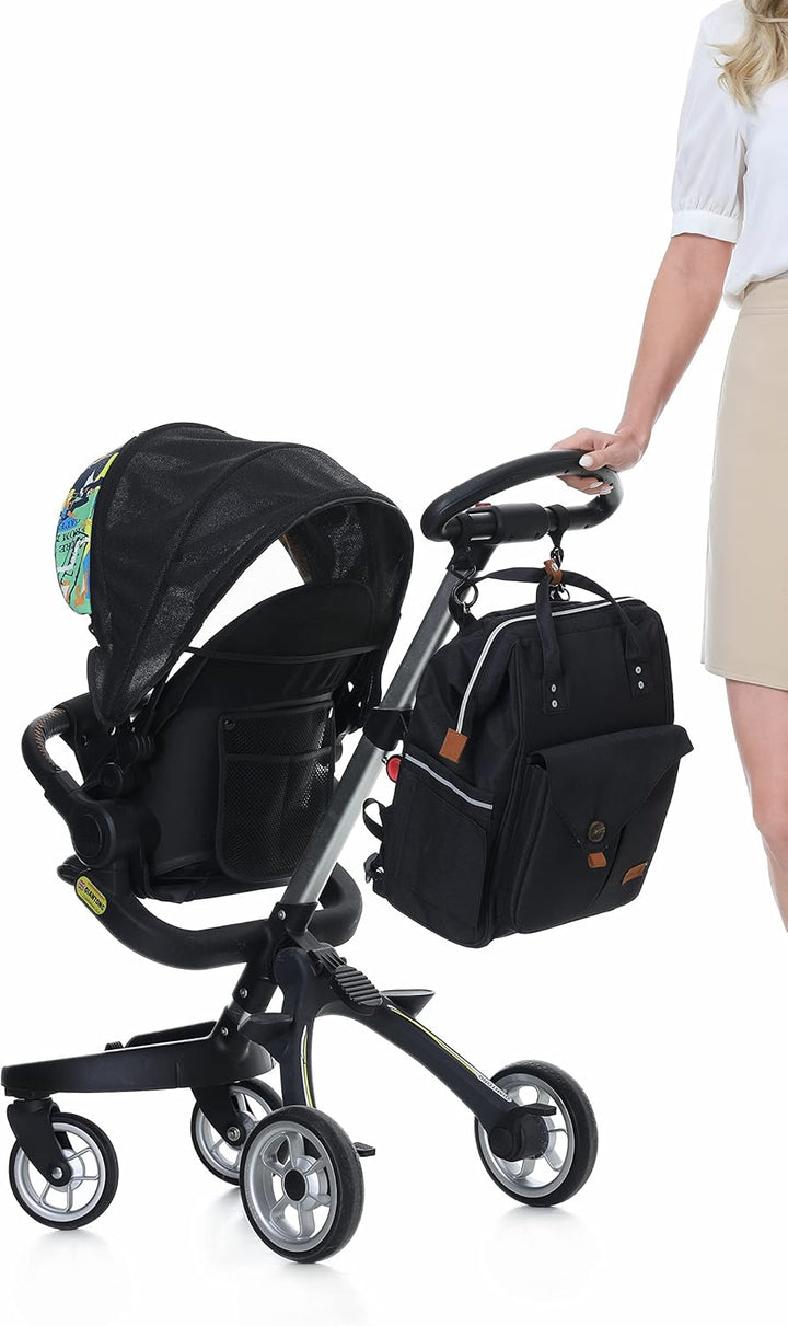 NEOtech Care Wickeltasche Rucksack für Baby Mädchen/Junge, breite Öffnung, Multifunktions-Organisati