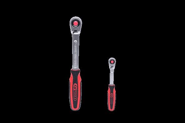 KS Tools 920.0002 SlimPOWER Umschaltknarren-Satz, 2-tlg.1/4" + 1/2"