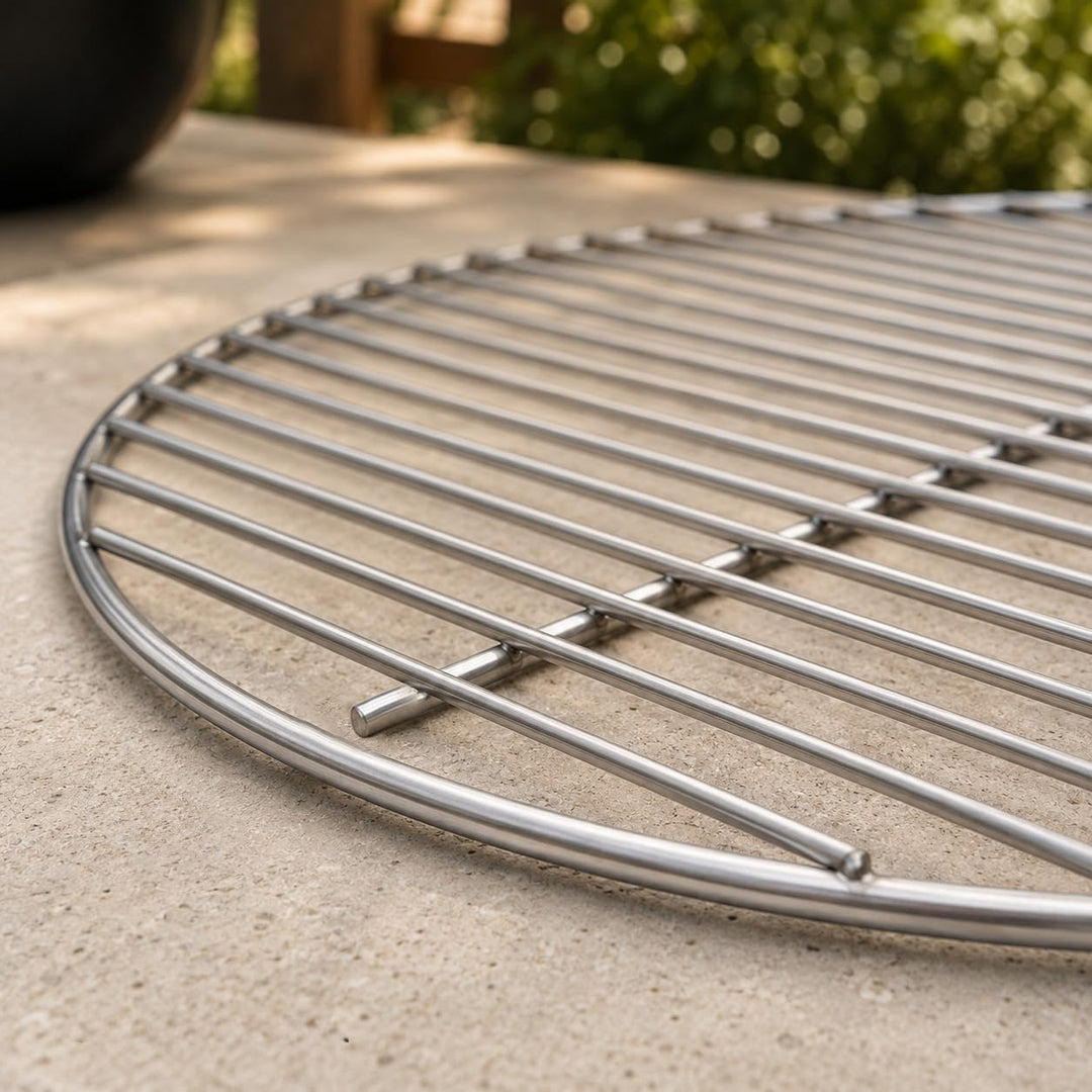 Edelstahl Grillrost - für Kugelgrill Aller namhafter Marken Ø57 cm z.B. Weber - rostfrei von Brandss