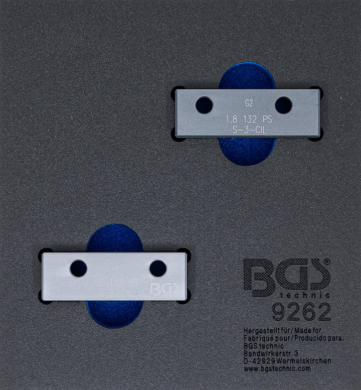 BGS 9262 | Werkstattwageneinlage 1/6: Nockenwellen-Arretierwerkzeug-Satz | für Fiat, Lancia 1.8l 130