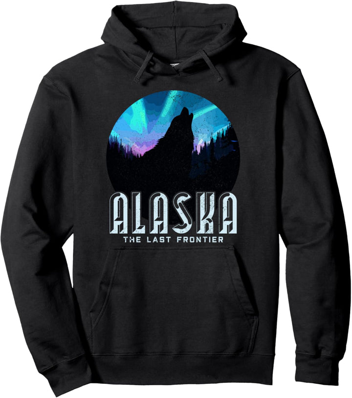Alaska – Wolf The Last Frontier Natur Souvenir Geschenk Pullover Hoodie