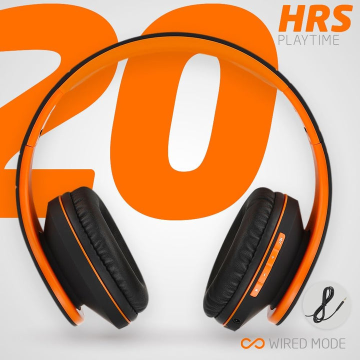 PowerLocus Bluetooth Over-Ear Kopfhörer, Kabellos Stereo Faltbare Kopfhörer Kabellose und Kabel-Kopf
