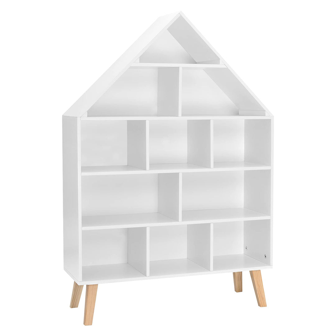 WOLTU Kinder Bücherregal Standregal Hausform Regal Kinderregal Aufbewahrungsregal für Kinder Kinderz
