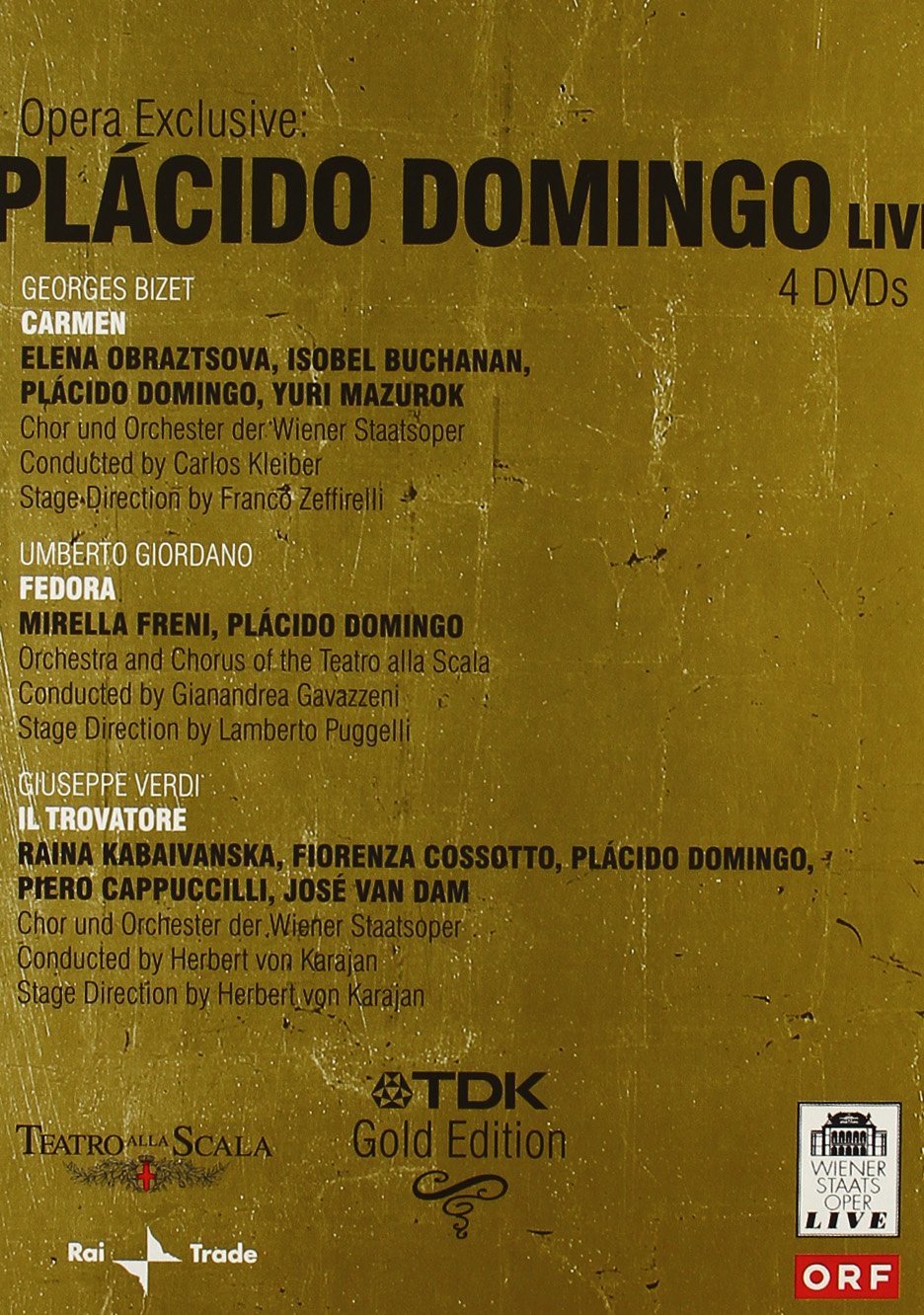 Placido Domingo Live - Gold Edition, DVD