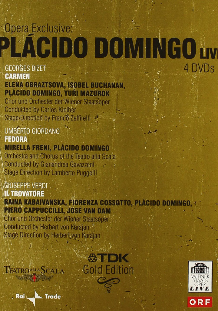 Placido Domingo Live - Gold Edition, DVD