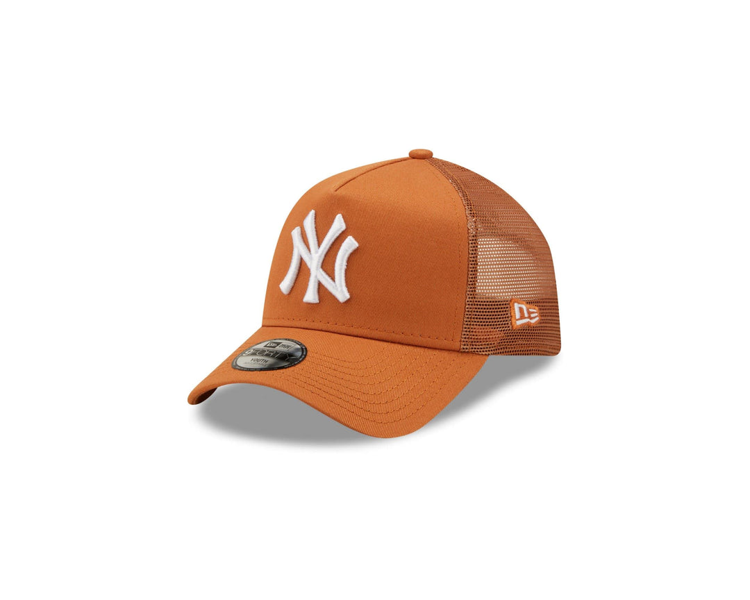 New Era New York Yankees MLB Tonal Mesh Ireland Green 9Forty Kids A-Frame Adjustable Trucker Cap 4-6