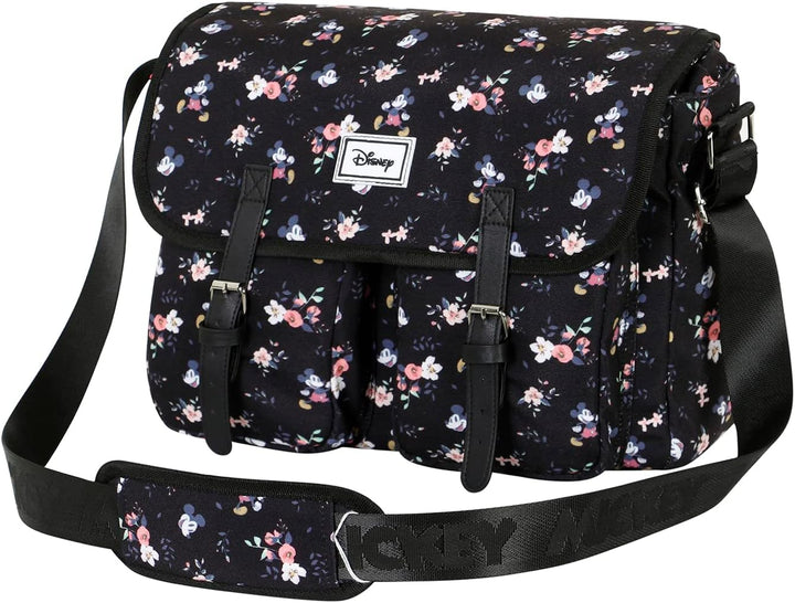 Micky Maus Nature-Grosse Satchel Schultertasche, Schwarz Grosse Satchel Schultertasche Nature, Gross