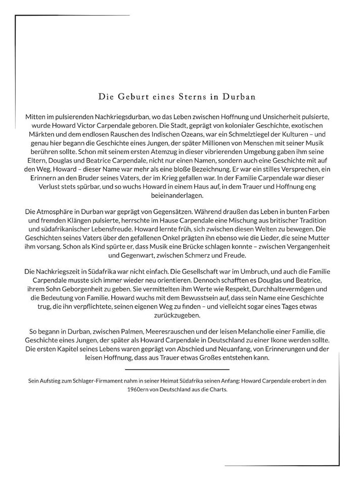 Die Biografie über Howard Carpendale: Der Gentleman, der blieb. Komplett in Farbe, Taschenbuch