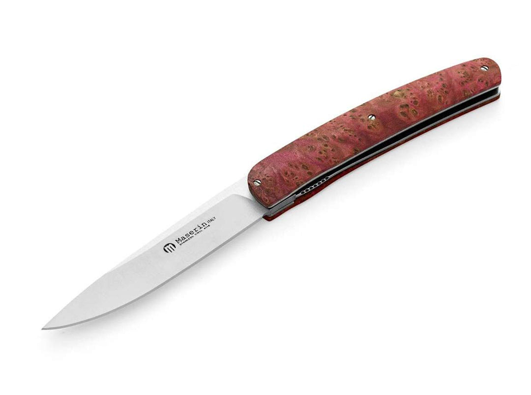 Maserin Unisex – Erwachsene Gourmet Pink Burl Taschenmesser, 22 cm