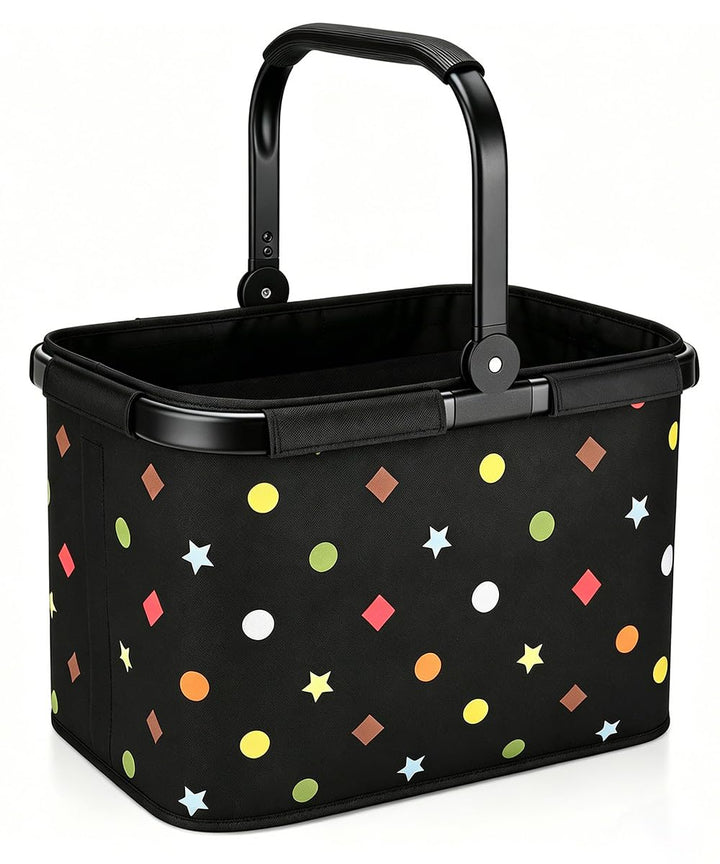 Diurwur®30L Einkaufskorb Stabiler Tragekorb Faltbar Einkaufstasch Gross Picknickkorb Klappkorb Reise