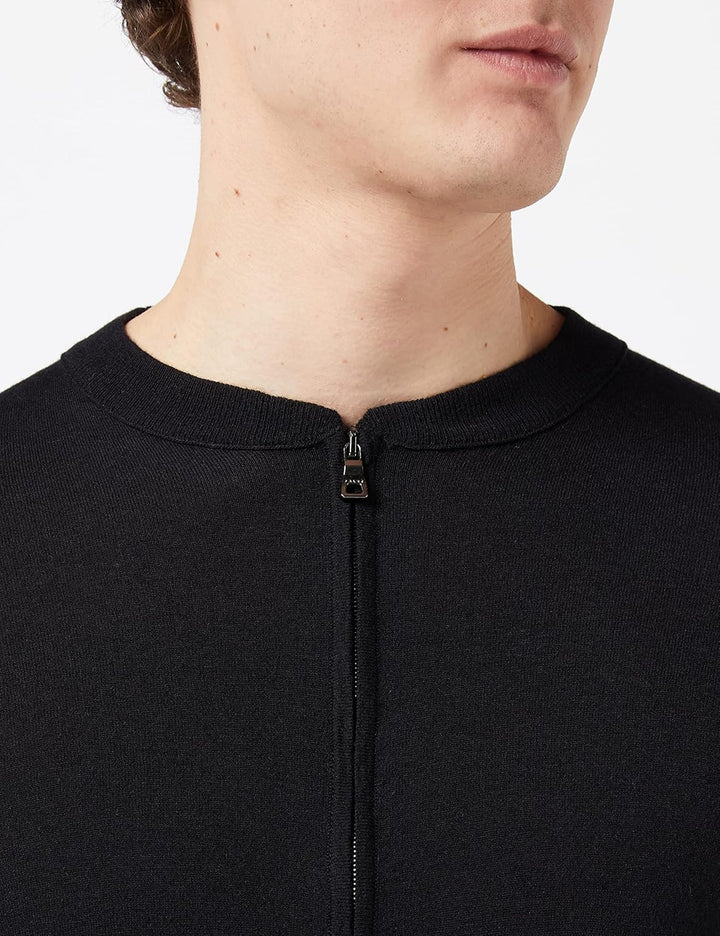 FALKE Herren Zip Func Polo XL Schwarz, XL Schwarz