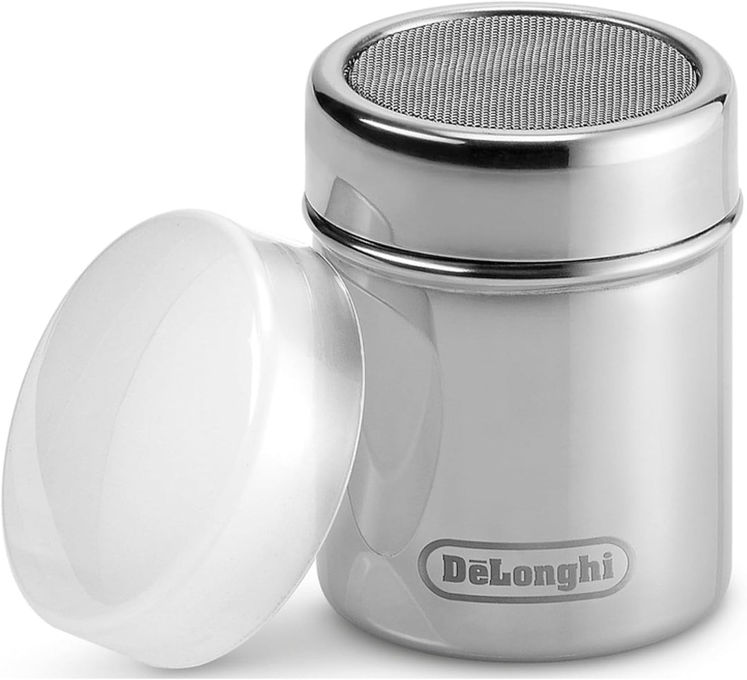 De'Longhi DLSC061 Edelstahl Kakao Streuer 175ml, Silber