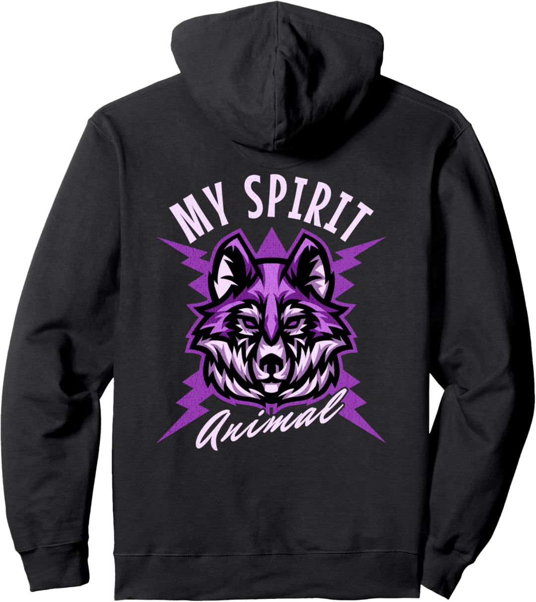 Vintage Wolf Lover - Wilde Kindertiere und Spass in der Natur Pullover Hoodie