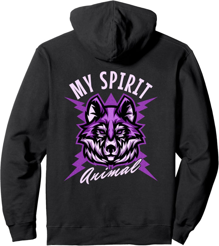 Vintage Wolf Lover - Wilde Kindertiere und Spass in der Natur Pullover Hoodie