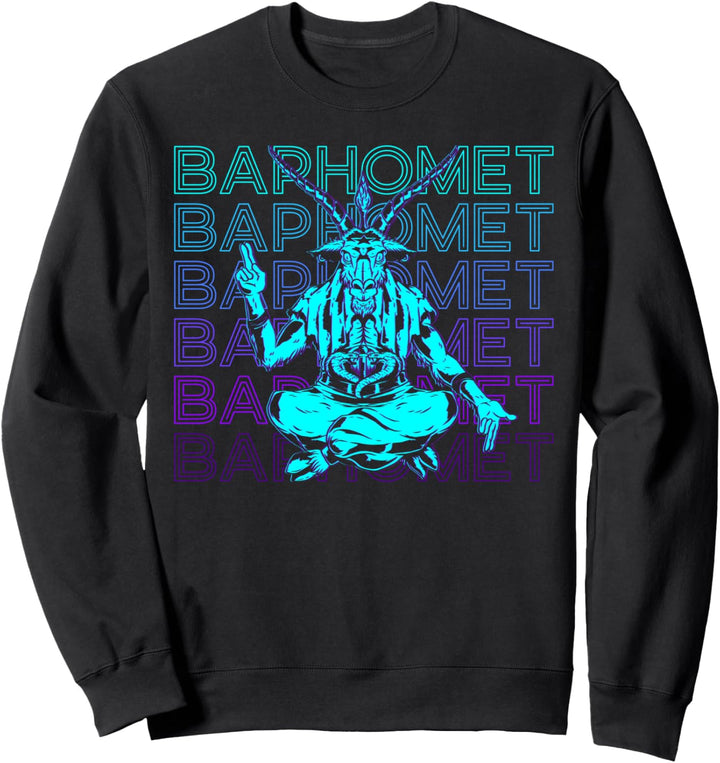 Baphomet Goat Okkulter satanischer gehörnter König Baphomet Sweatshirt