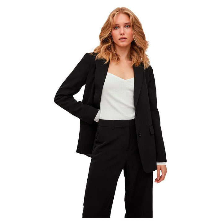 Vila Damen Vikamma Loose Noos Blazer 36 Schwarz, 36 Schwarz