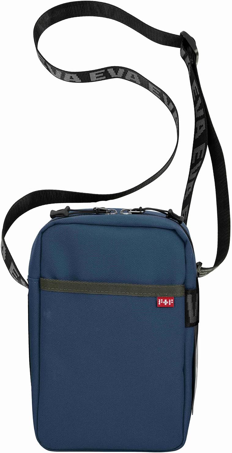 FIREFIRST x RADIO EVA - Evangelion Mini Shoulder Bags Schule Schultertaschen Blau W15×H23×D8（cm）, Bl