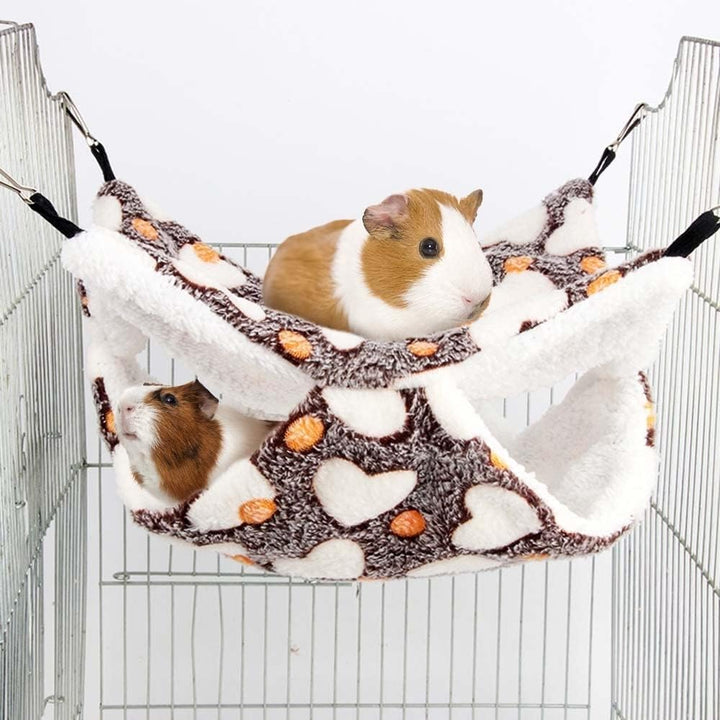 MiOYOOW Kleine Haustierkäfig-Hängematte warme Ratten-Hängematte Hängematte Höhle Meerschweinchen-Hän