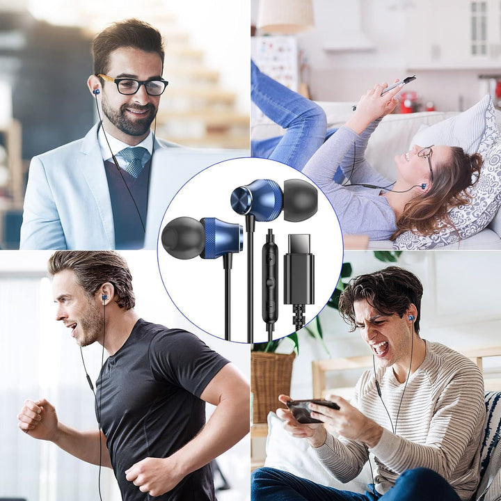 USB C Kopfhörer für iPhone 16e 16 15 Pro Max Samsung A16 A56 A36 A55 A35 S25 S24 Ultra,In-Ear Kopfhö