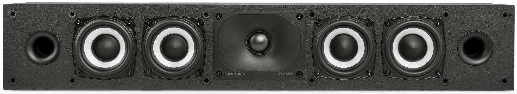 Polk Audio Monitor XT35 schlanker Center Lautsprecher, Hi-Res Zertifiziert, kompatibel mit Dolby Atm