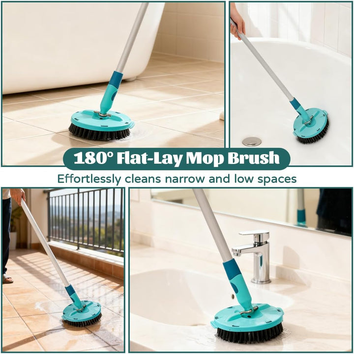 Rotating Schrubber Ersatzkopf kompatibel mit Leifheit Clean Twist Disc Mop Ergo 15.6 cm Runde Wischm