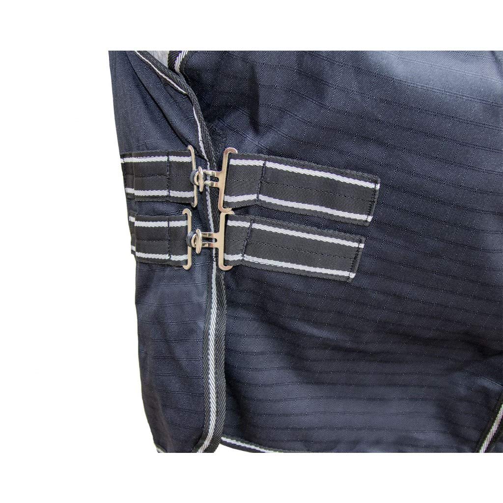 HKM Innsbruck Highneckdecke mit 100g Füllung, Schwarz, 140 Grösse