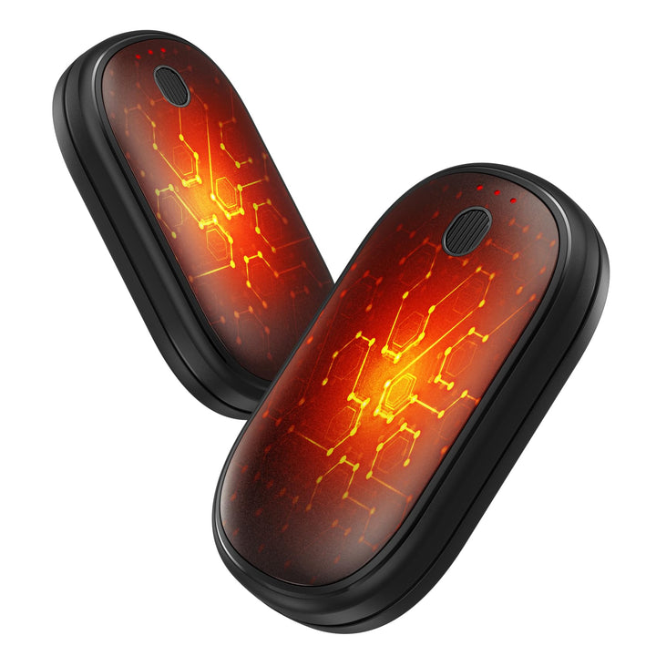 Handwärmer Elektrisch Split-Magnetic 2er-Pack (5000mAh), Ultra Kompakt, &amp; Schneller Aufheizen, Wiede