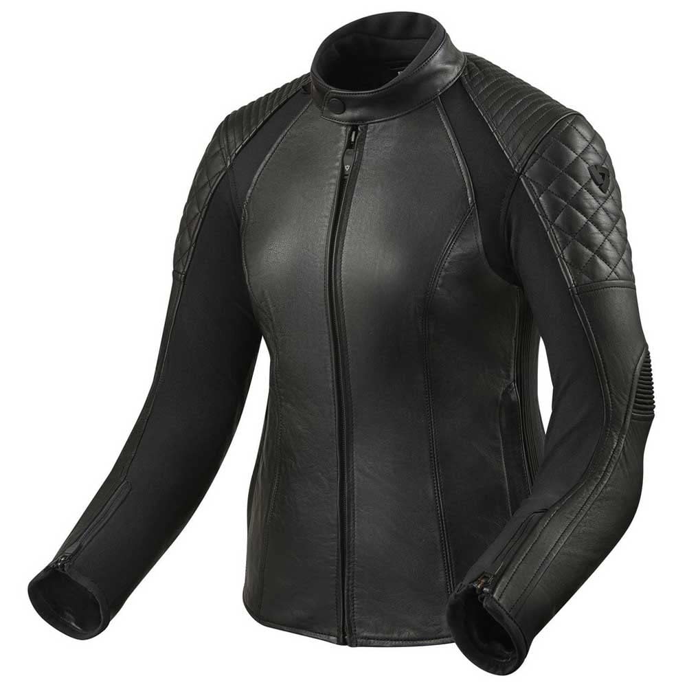 Revit Luna Damen Motorrad Lederjacke Schwarz 34 34 Schwarz, 34 Schwarz