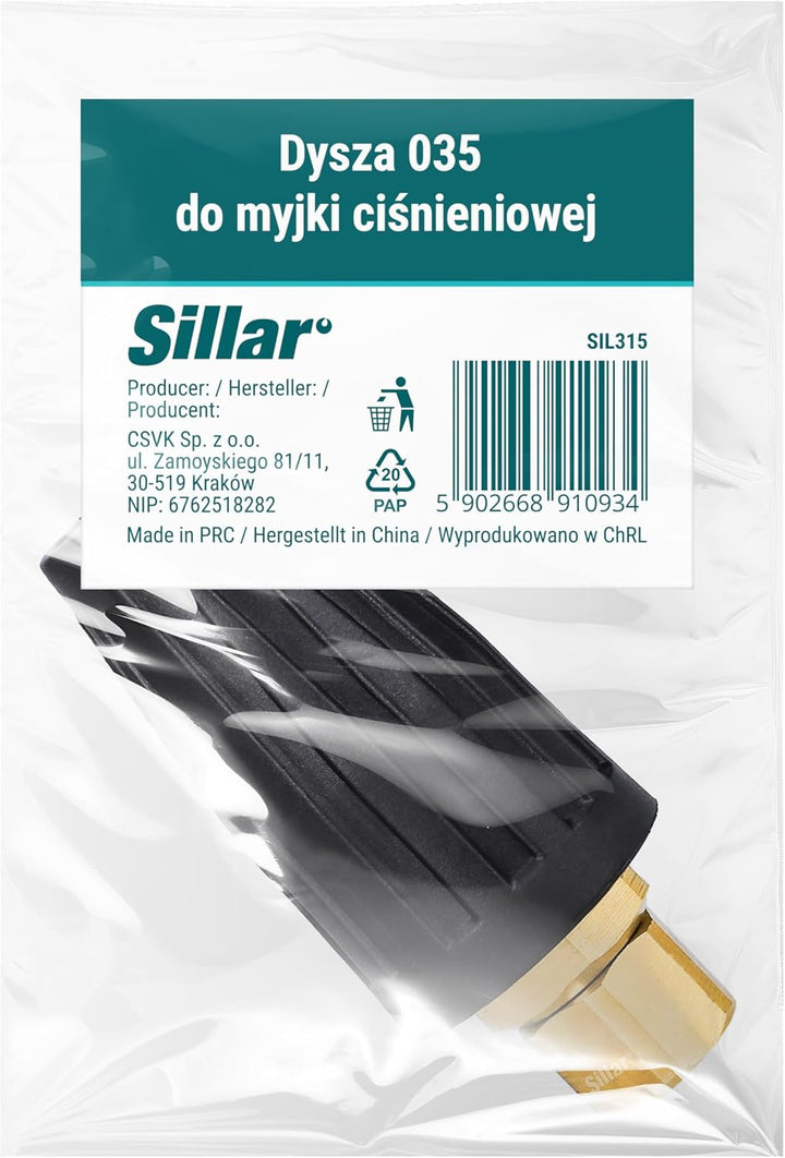 Sillar Turbodüse Rotordüsen Dreckfräse für Rohrreinigungsschlauch Hochdruckreiniger s kompatibel mit