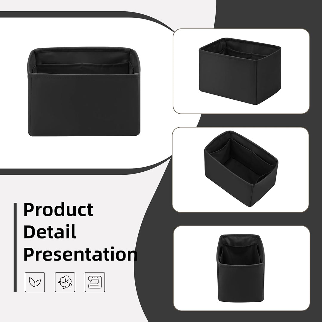 DGAZ Handtaschen Organizer Einsatz, Seide Handtaschenorganisator für LV Speedy Nano/20/25/30/35/40/4