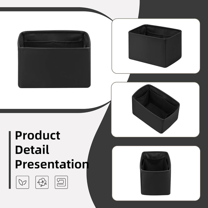 DGAZ Handtaschen Organizer Einsatz, Seide Handtaschenorganisator für LV Speedy Nano/20/25/30/35/40/4