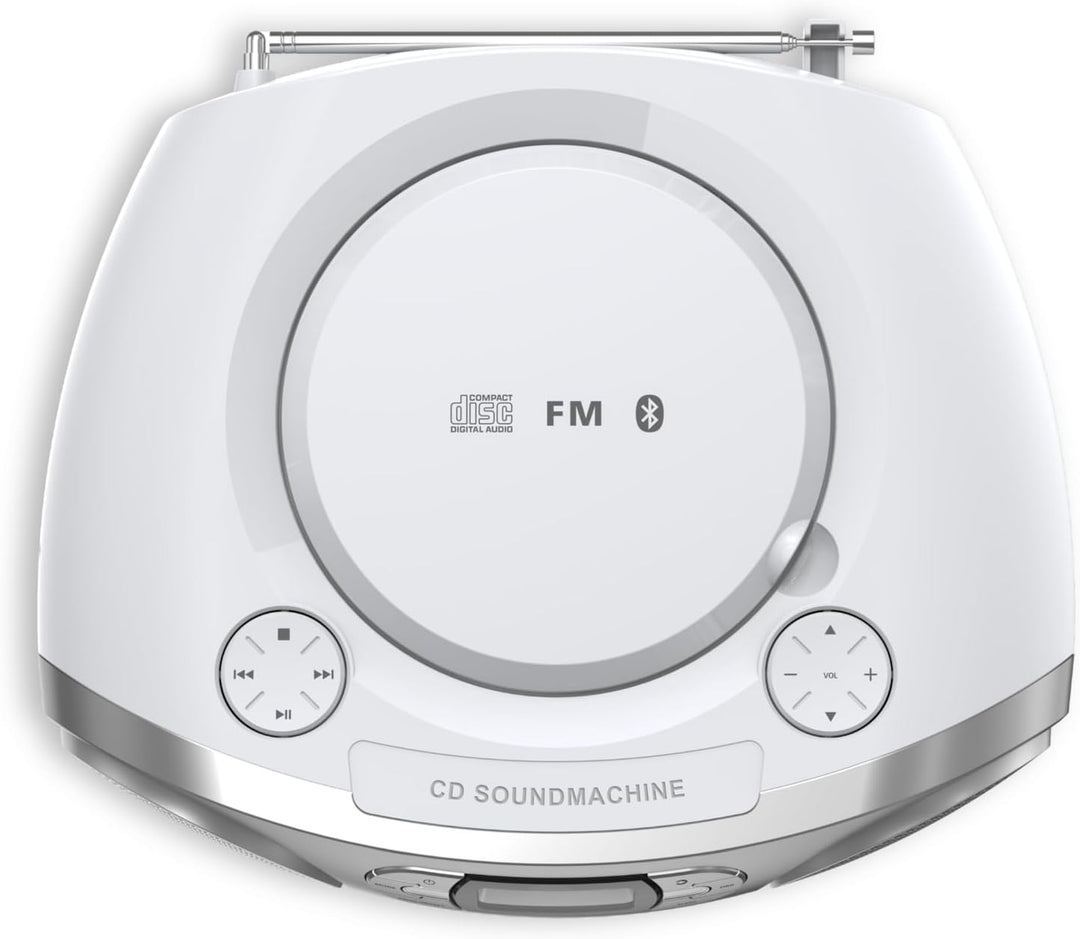Philips Tragbare CD-Soundmaschine TAZ2000 mit Kassettenspieler, DAB+/UKW-Radio, Bluetooth 6.0, USB-W