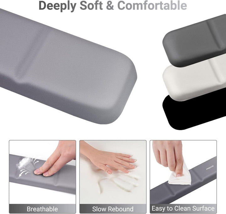 MOSISO Handballenauflage, Ergonomische Wrist Rest zur Entlastung Des Handgelenks mit PU Leder Memory