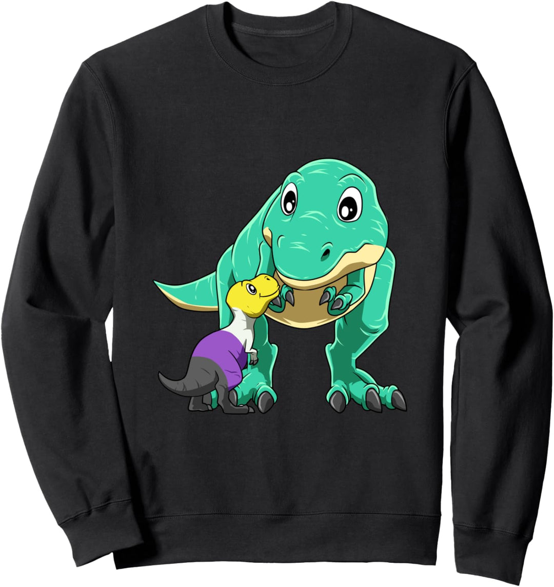 Nicht binärer Stolz T-Rex Mamasaurus Sweatshirt