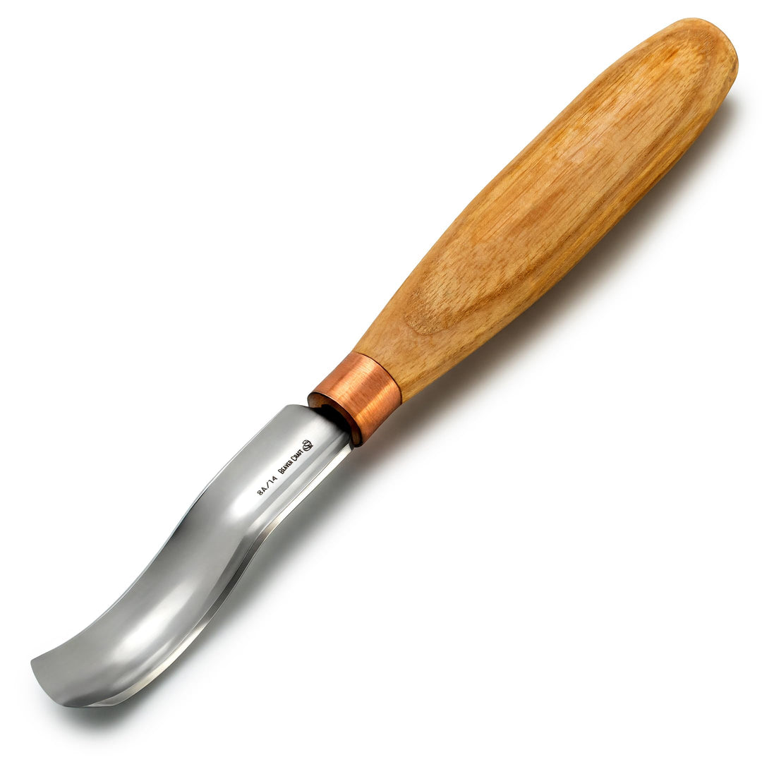 BeaverCraft gebogene Hohleisen zum Holzschnitzen K8a/14 – Löffelschnitzen Werkzeuge – Holzschnitzere
