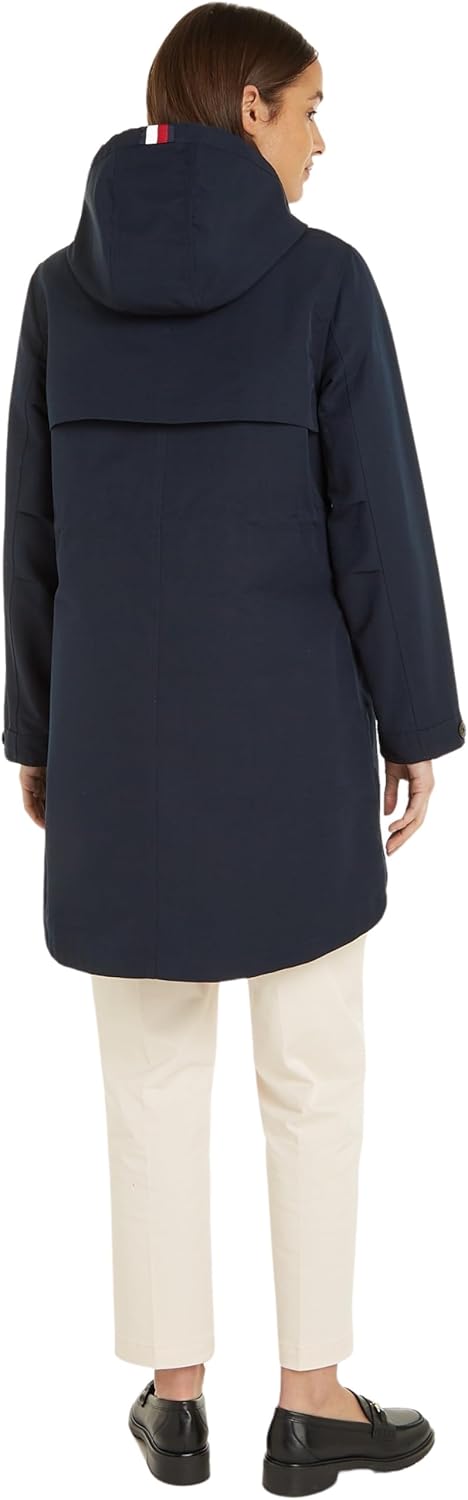 Tommy Hilfiger Damen Parkas 60 Blau (Desert Sky), 60 Blau (Desert Sky)