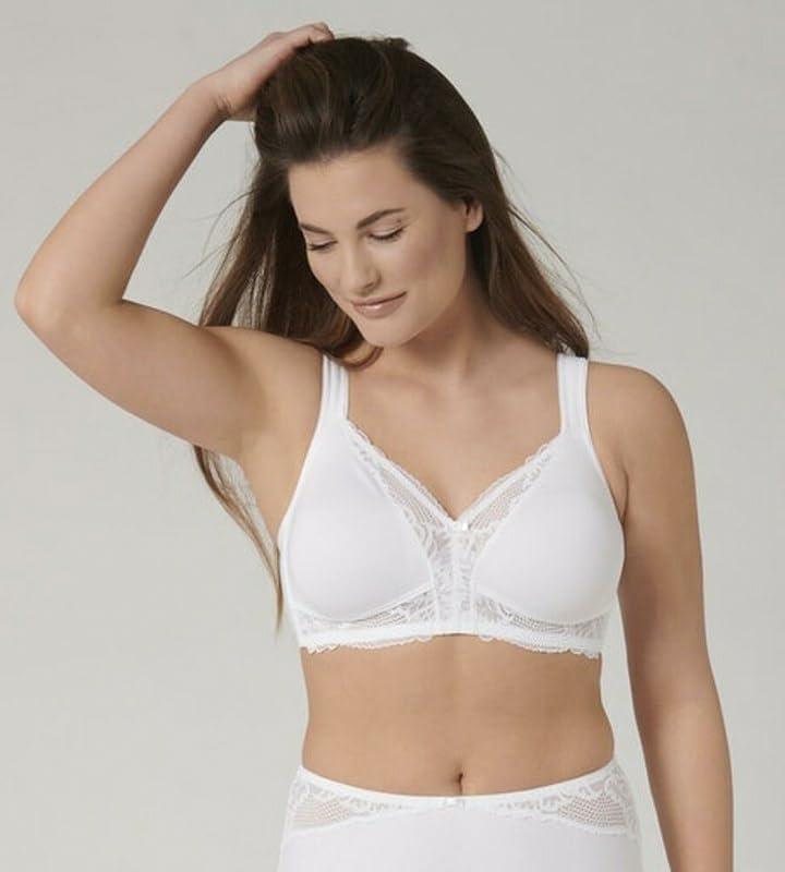 Triumph Damen Modern Lace+Cotton N BH 100D Weiss, 100D Weiss
