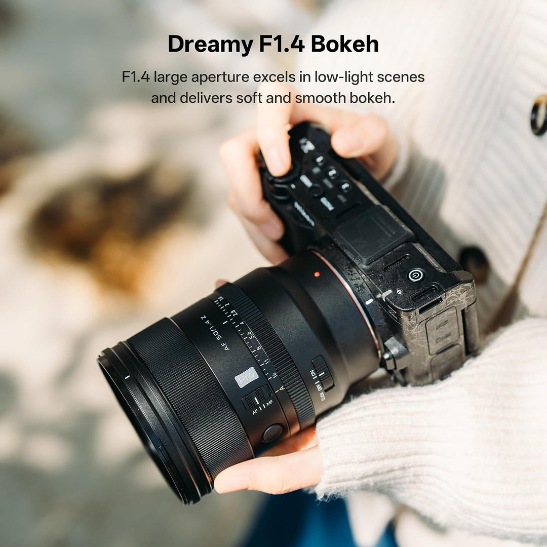 VILTROX 50mm F1.4 Pro Z Objektiv Vollformat Autofokus Lichtstarke Festbrennweite mit Hyper VCM Motor