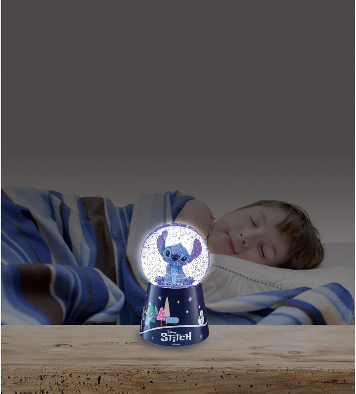 Lexibook, Disney Stitch, Bluetooth-Lautsprecher Schneekugel Stitch, Blau, SBS10D