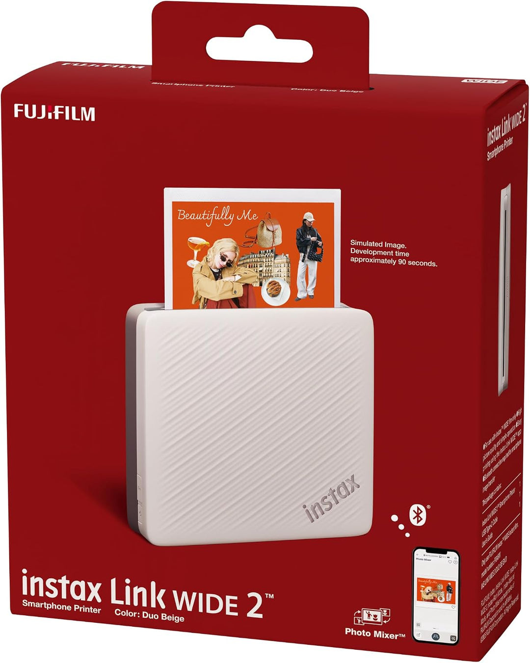instax LINK Wide 2™ instant Photo Printer, Duo Beige