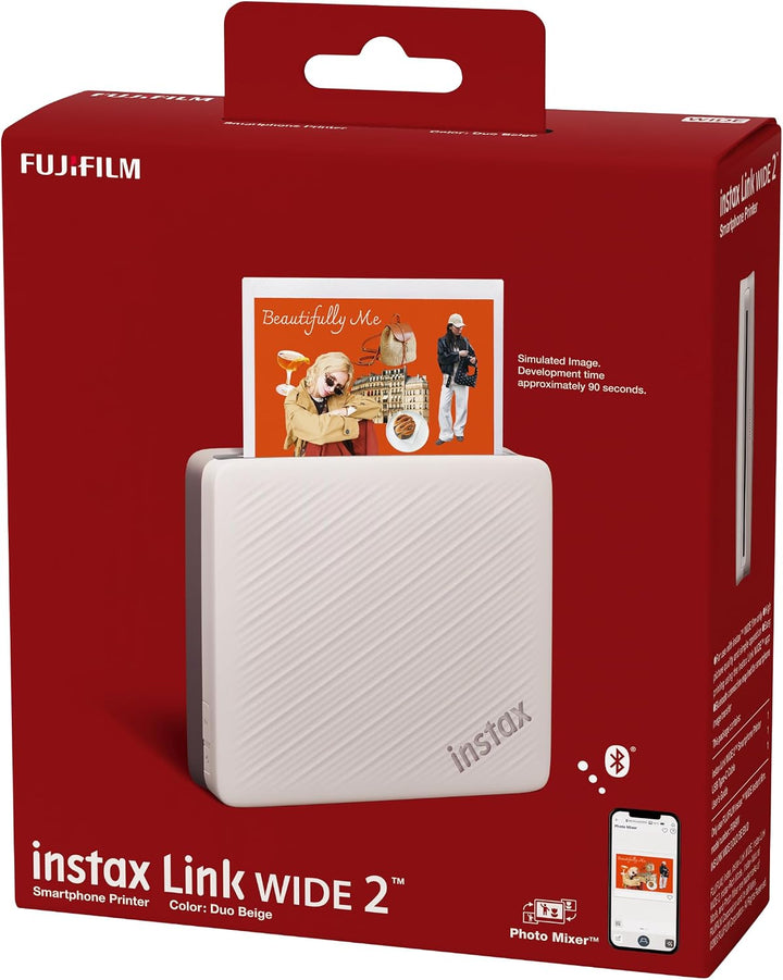 instax LINK Wide 2™ instant Photo Printer, Duo Beige