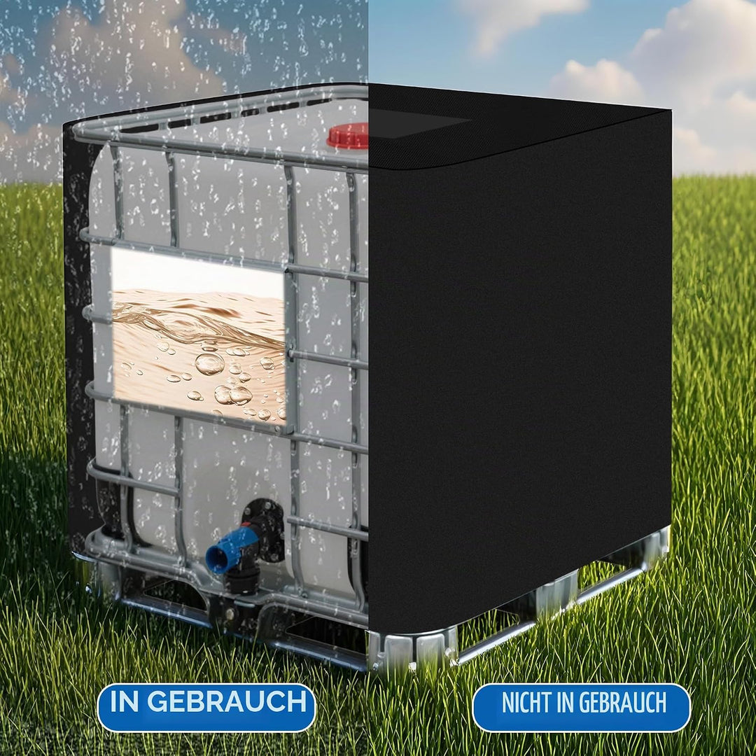 IBC Tank Abdeckung1000L,420D IBC Container Abdeckung,IBC Wassertank Abdeckung 1000L – UV-Schutzplane