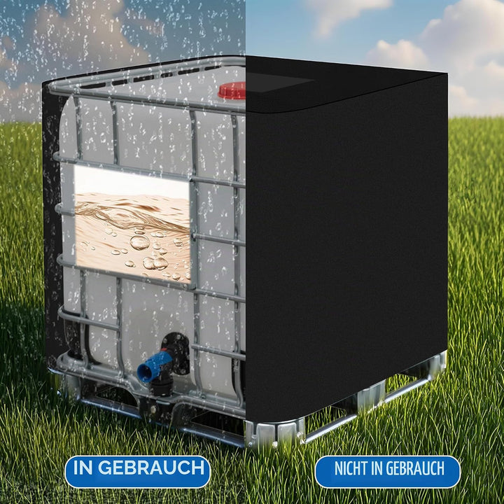 IBC Tank Abdeckung1000L,420D IBC Container Abdeckung,IBC Wassertank Abdeckung 1000L – UV-Schutzplane