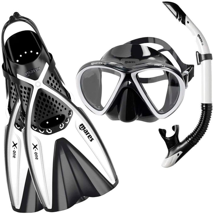 Mares Erwachsene Tauchset Set X-ONE MAREA S/M Weiss, S/M Weiss