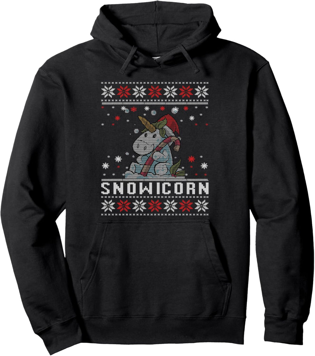 Unicorn Ugly Christmas Sweater Pullover Hoodie