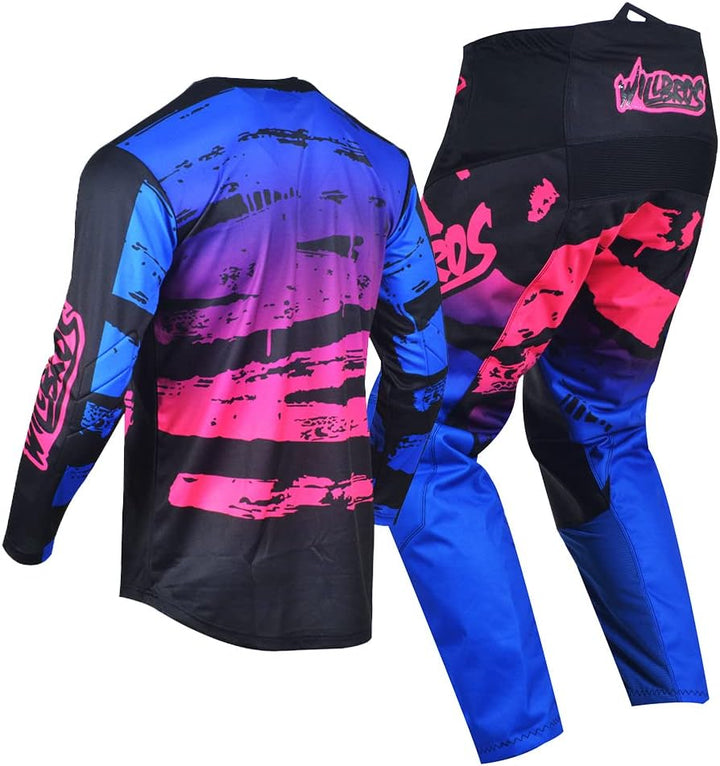 Motocross Jersey Hose Kombination Männer Frauen Motorrad MX Reitausrüstungsset Radfahren Offroad Dre