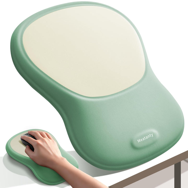 MEATANTY Mauspad mit Gelkissen, Ergonomisches Mousepad Handauflage [Schmerzlinderung] [Gesunde Haltu