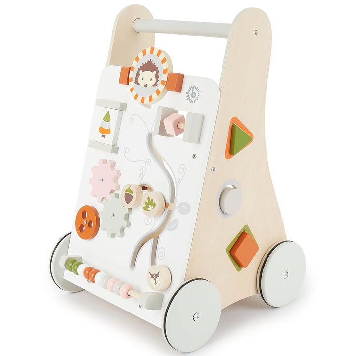 Bieco Lauflernwagen Holz | ab 1 Jahr | Multifunktionale Baby Lauflernhilfe | Laufwagen für Babys zur