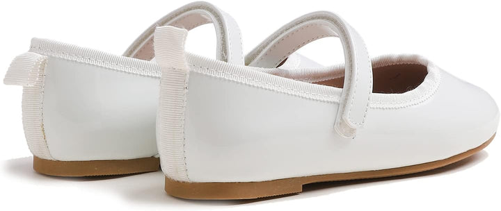 Feversole Girls Cute Dress, Mädchen süsses Kleid Mary Jane Schuhe weiche Party Urlaub Ballerinas 33