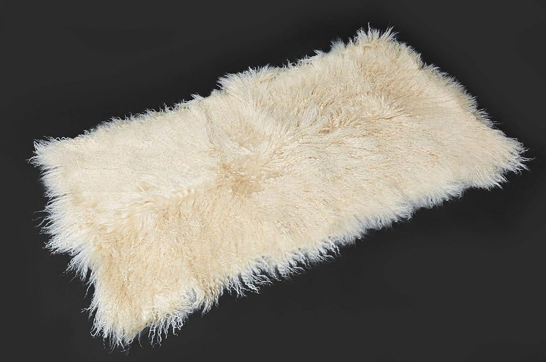 Reissner Lammfelle Tibet Lammfell Auflage TP1 60x120cm Farbe Hellbeige/gelbbeige JAY08 TP1 Jay08 Hel